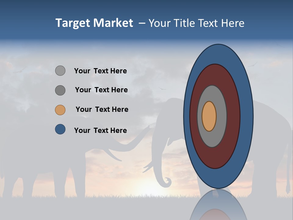 Sunbeam Sunset Silhouette PowerPoint Template