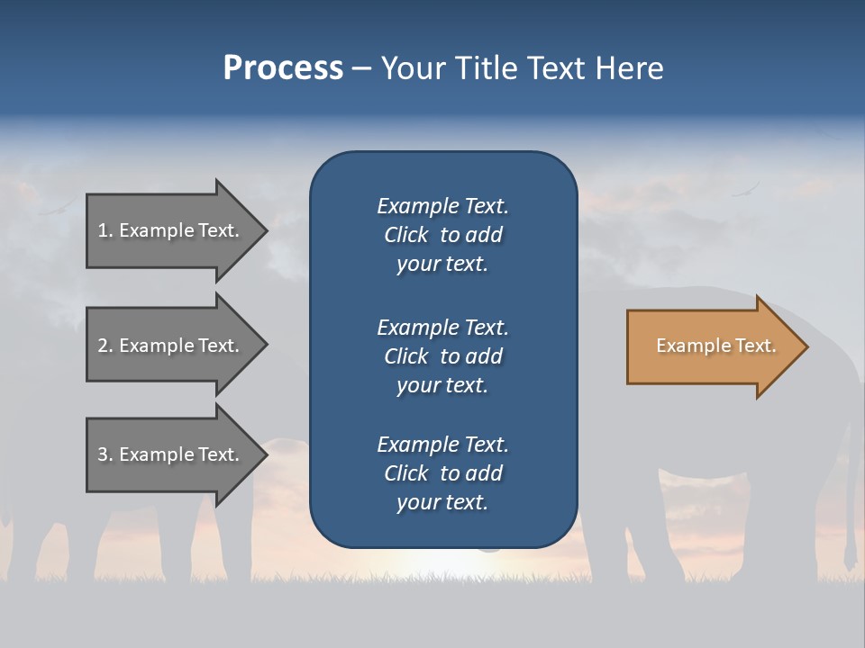 Sunbeam Sunset Silhouette PowerPoint Template