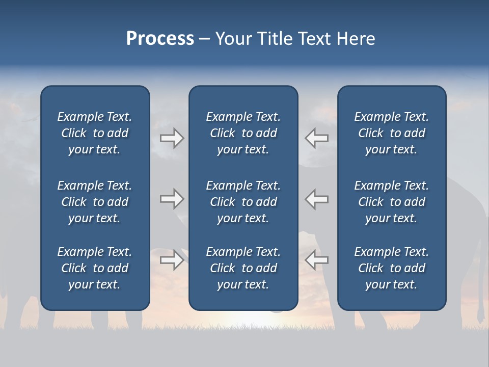 Sunbeam Sunset Silhouette PowerPoint Template