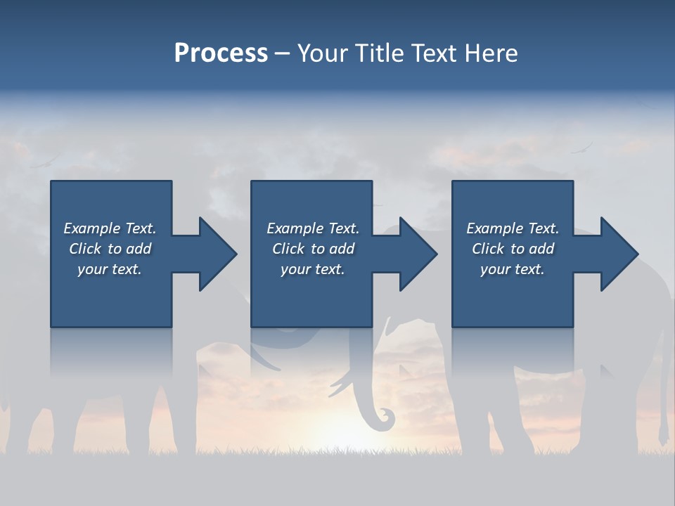 Sunbeam Sunset Silhouette PowerPoint Template