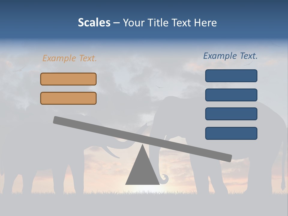 Sunbeam Sunset Silhouette PowerPoint Template