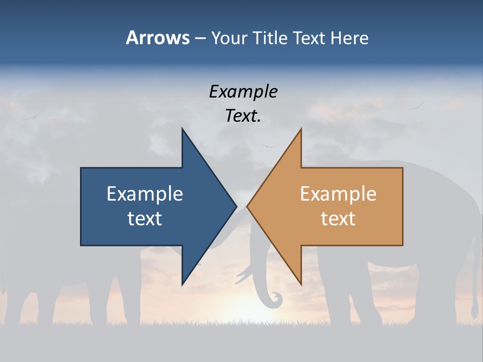 Sunbeam Sunset Silhouette PowerPoint Template