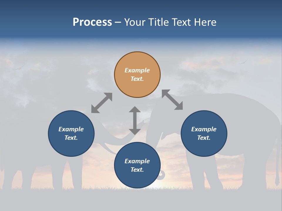 Sunbeam Sunset Silhouette PowerPoint Template