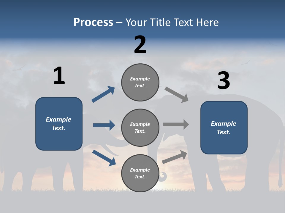 Sunbeam Sunset Silhouette PowerPoint Template