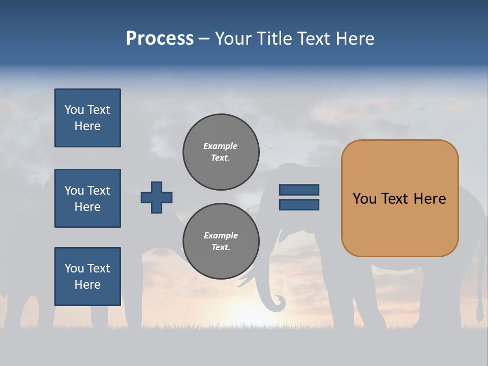Sunbeam Sunset Silhouette PowerPoint Template