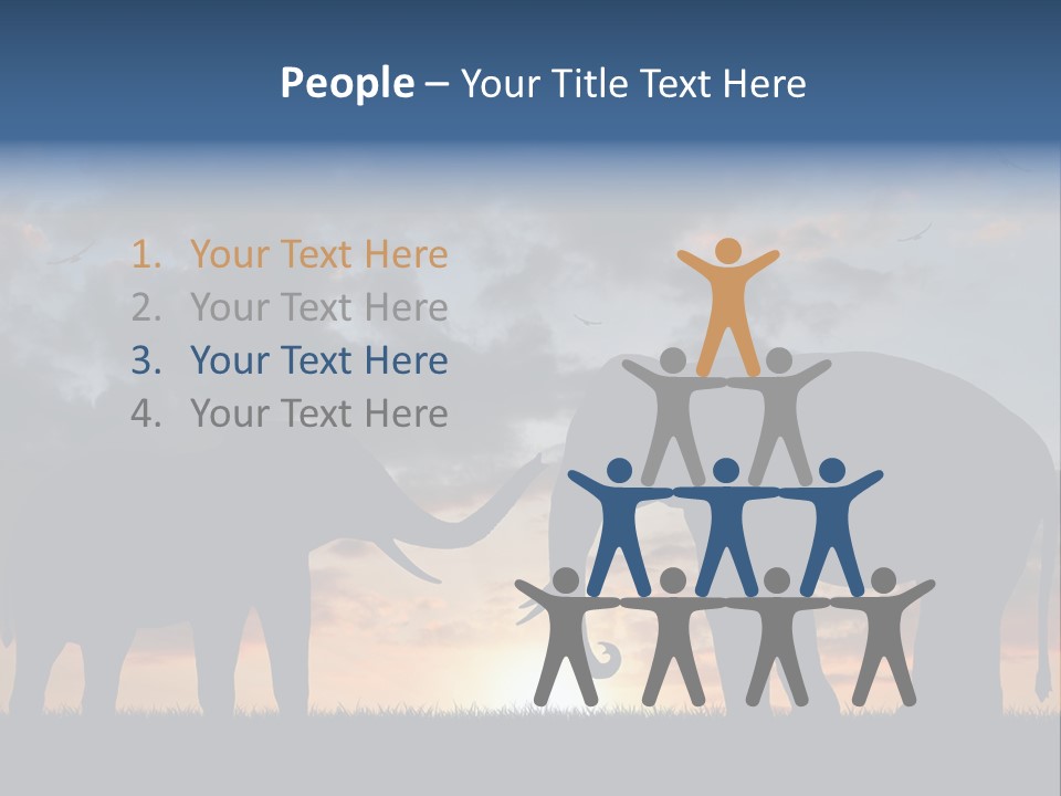 Sunbeam Sunset Silhouette PowerPoint Template