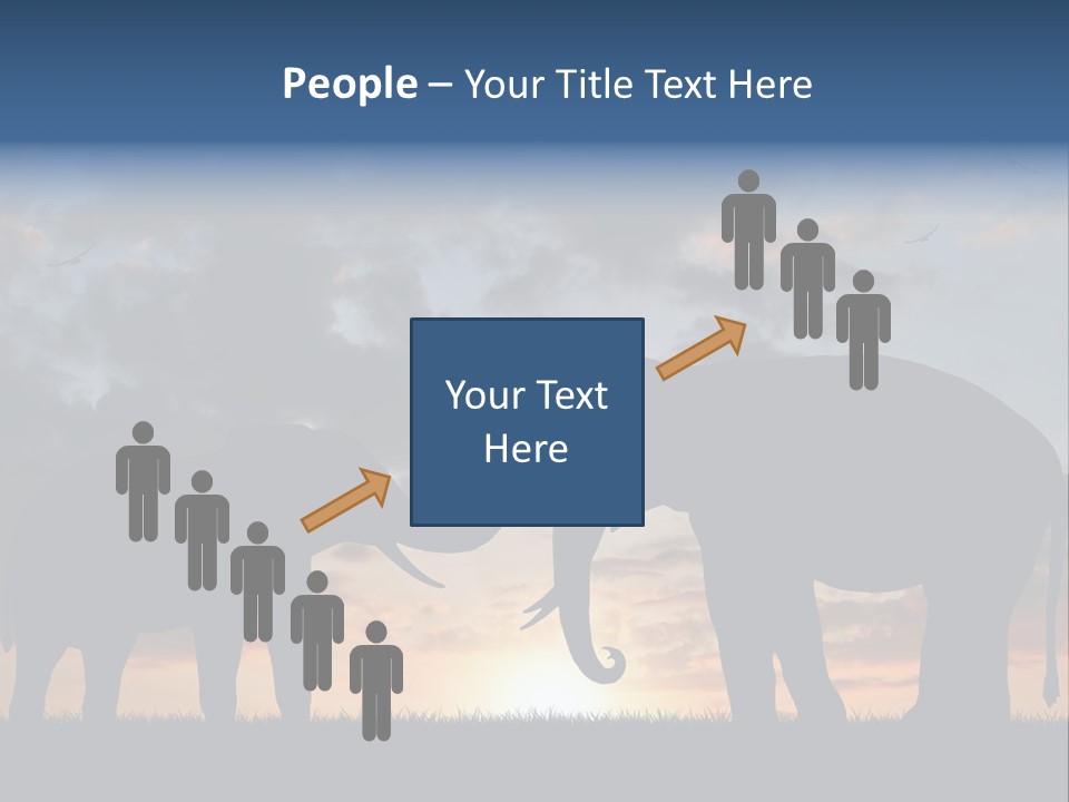 Sunbeam Sunset Silhouette PowerPoint Template