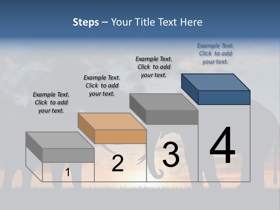 Sunbeam Sunset Silhouette PowerPoint Template