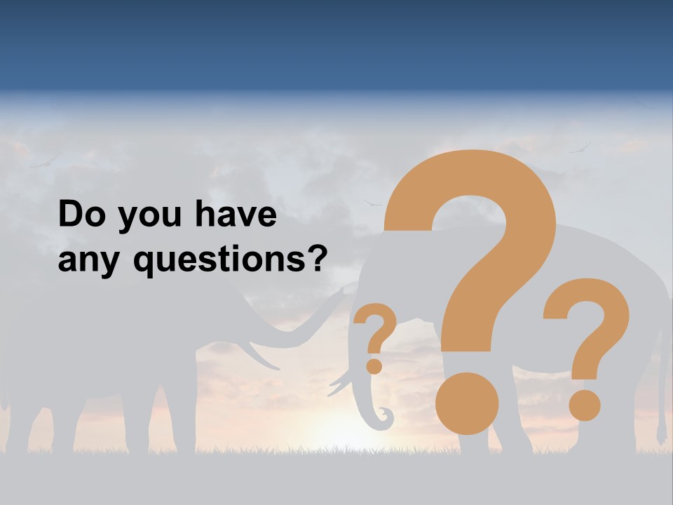 Sunbeam Sunset Silhouette PowerPoint Template