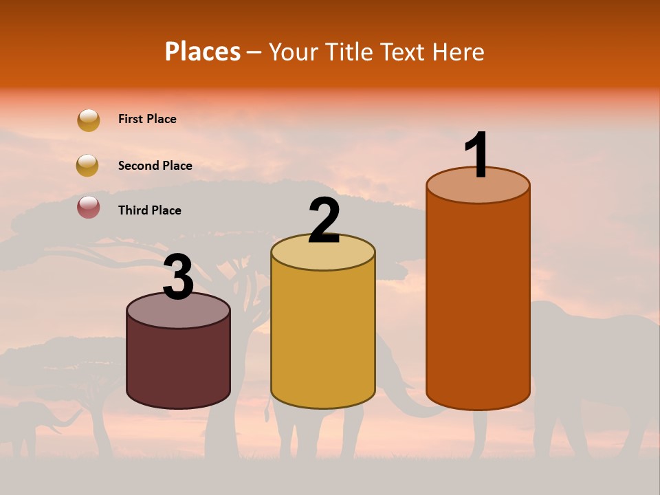 Africa Desert Illustrations PowerPoint Template