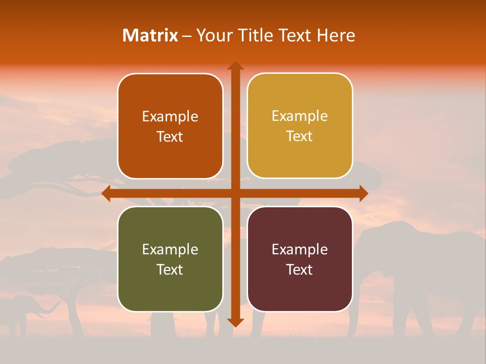 Africa Desert Illustrations PowerPoint Template