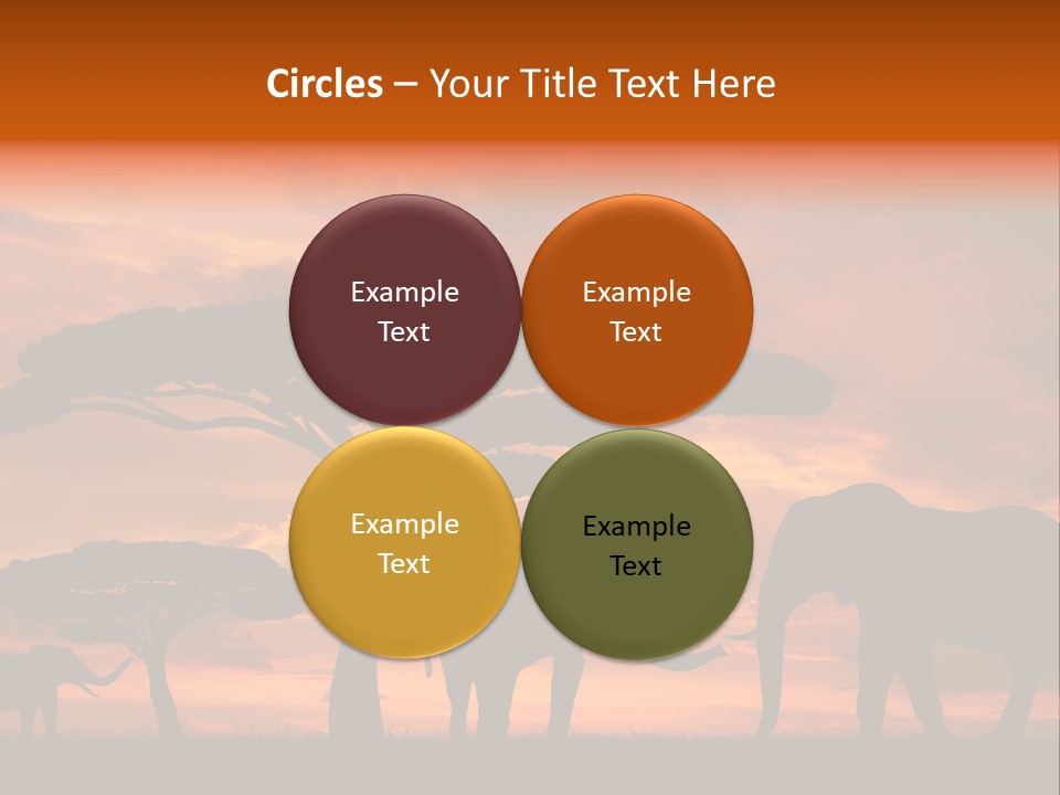 Africa Desert Illustrations PowerPoint Template