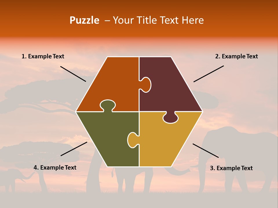 Africa Desert Illustrations PowerPoint Template