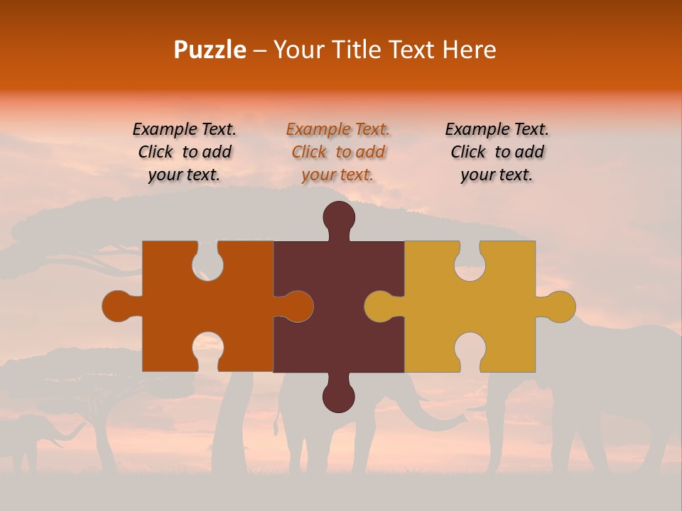 Africa Desert Illustrations PowerPoint Template