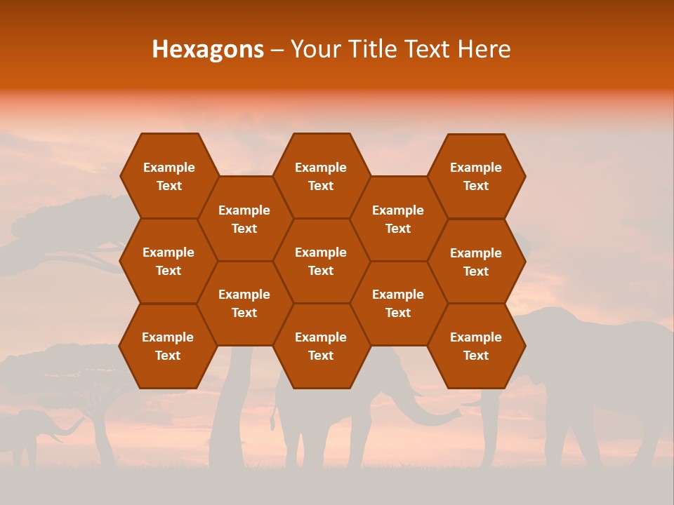 Africa Desert Illustrations PowerPoint Template