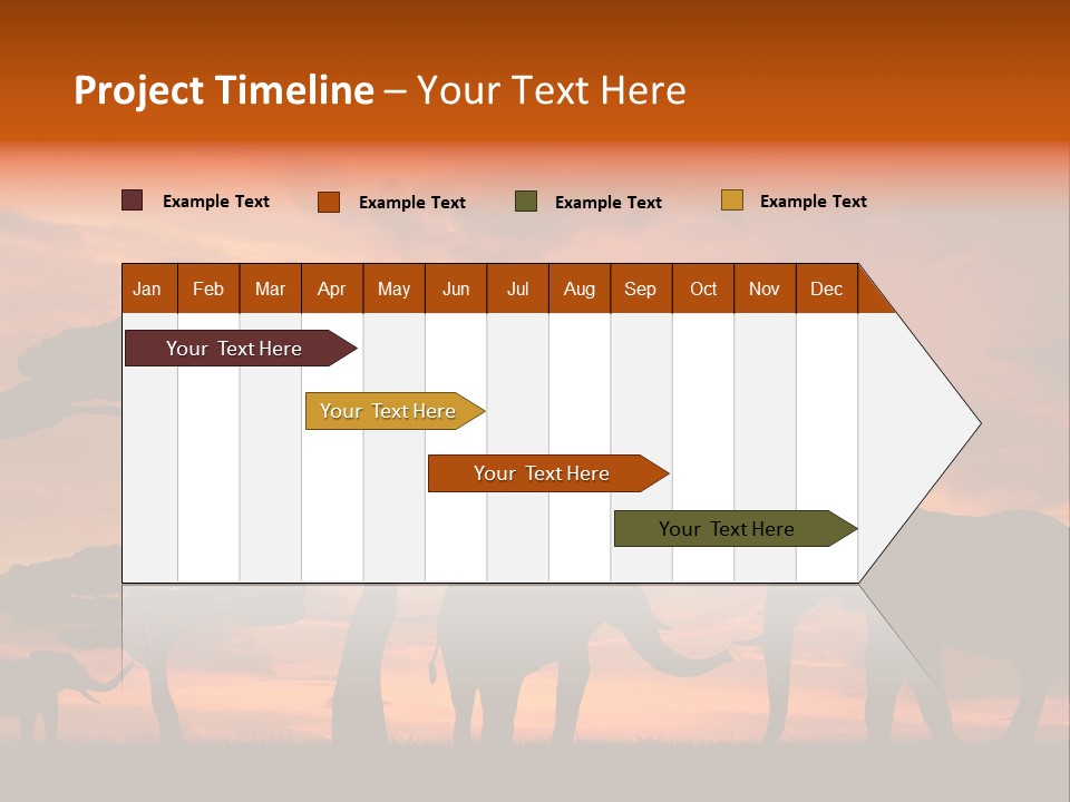 Africa Desert Illustrations PowerPoint Template