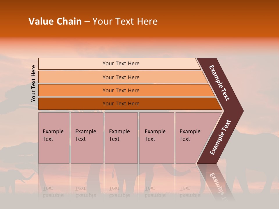 Africa Desert Illustrations PowerPoint Template