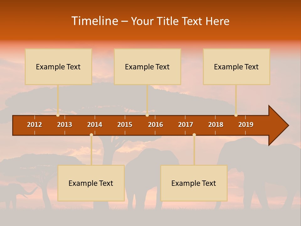 Africa Desert Illustrations PowerPoint Template