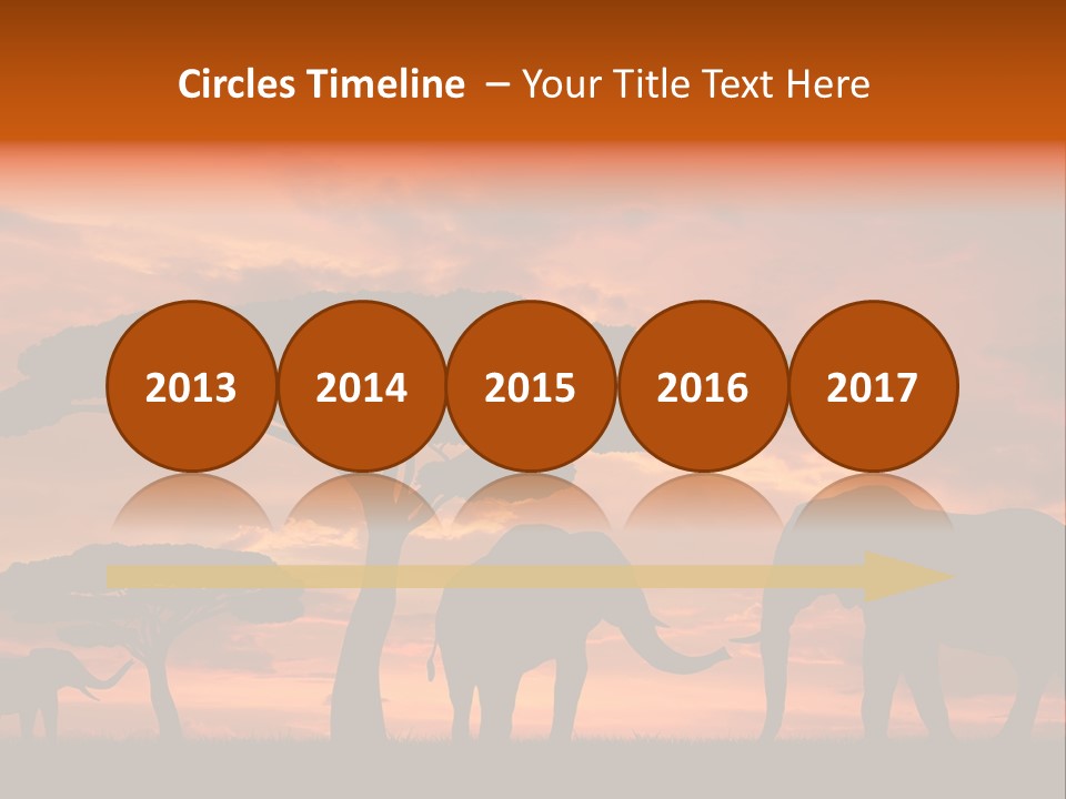 Africa Desert Illustrations PowerPoint Template