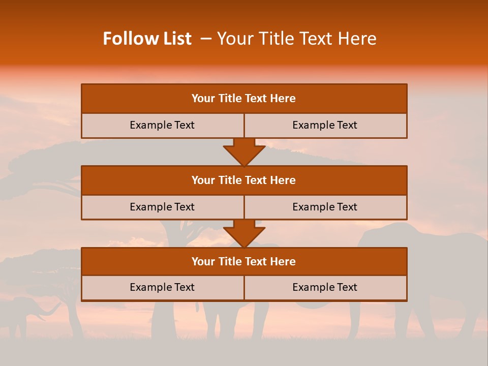 Africa Desert Illustrations PowerPoint Template