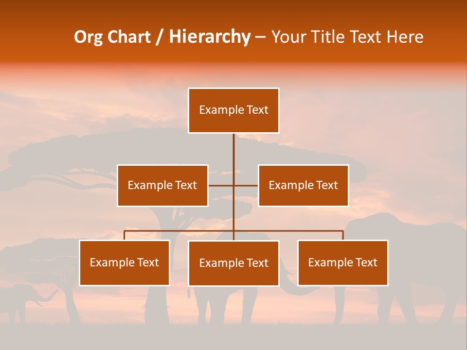 Africa Desert Illustrations PowerPoint Template