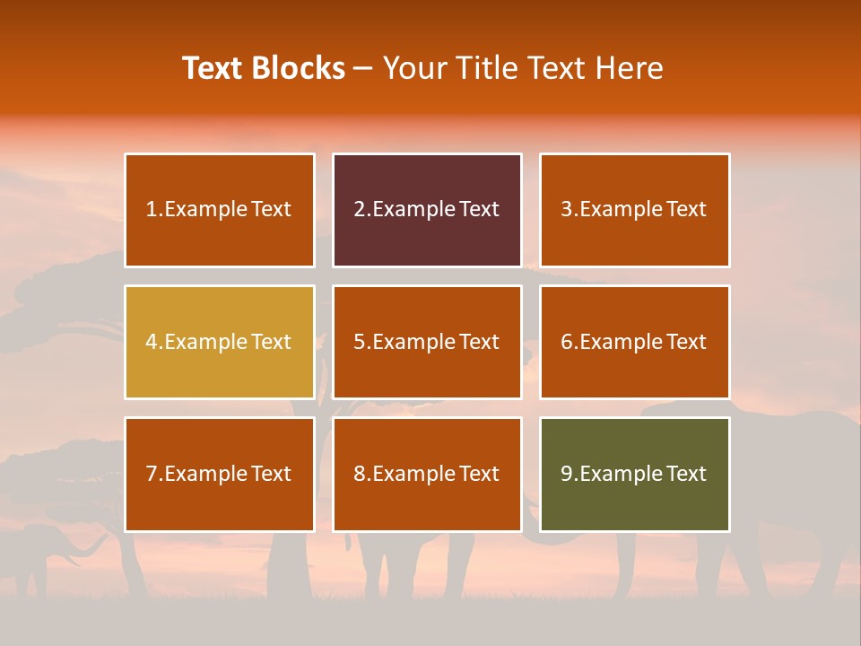 Africa Desert Illustrations PowerPoint Template