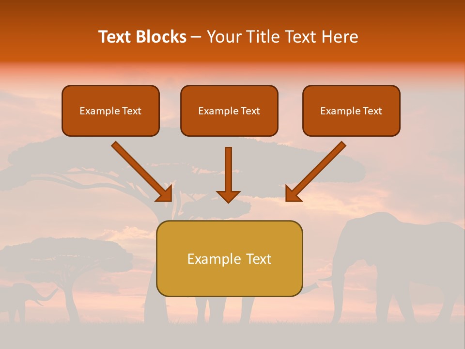 Africa Desert Illustrations PowerPoint Template