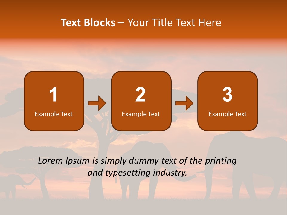 Africa Desert Illustrations PowerPoint Template