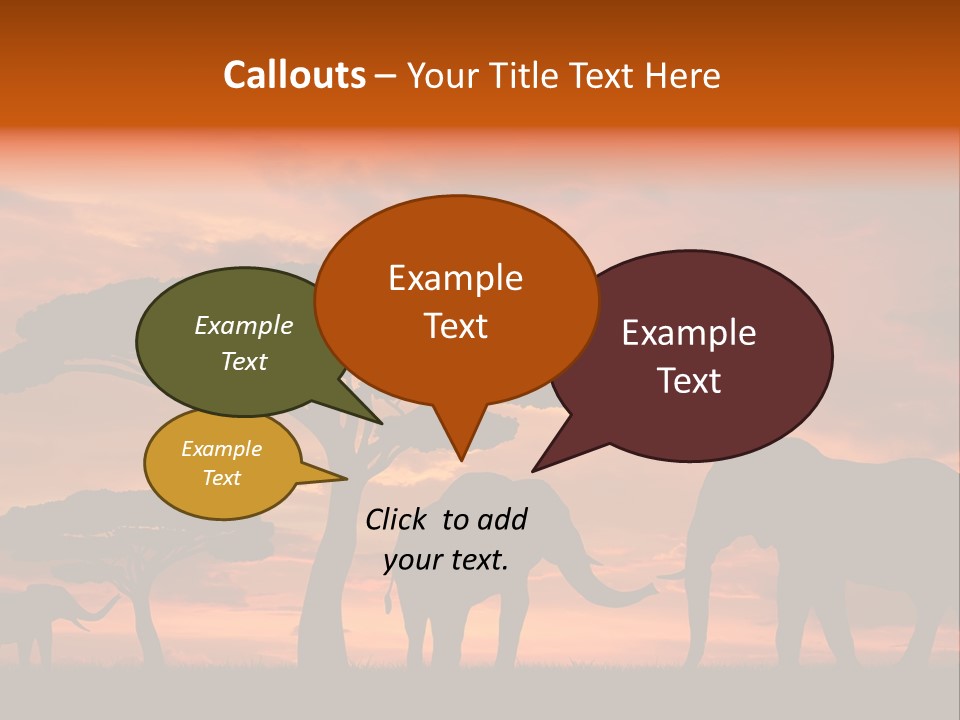 Africa Desert Illustrations PowerPoint Template