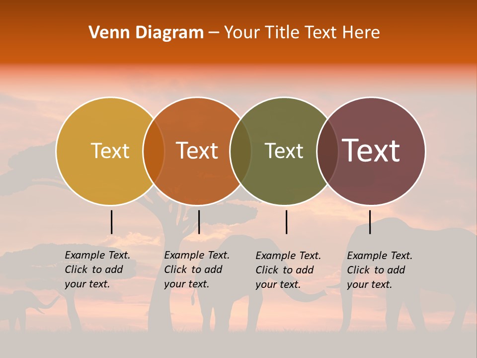 Africa Desert Illustrations PowerPoint Template