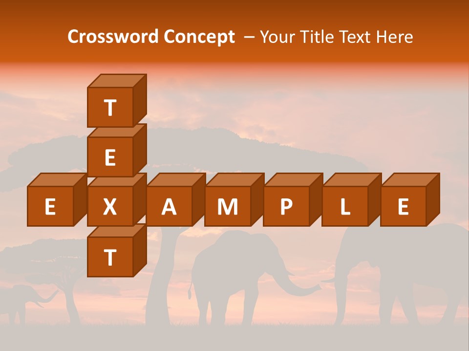 Africa Desert Illustrations PowerPoint Template