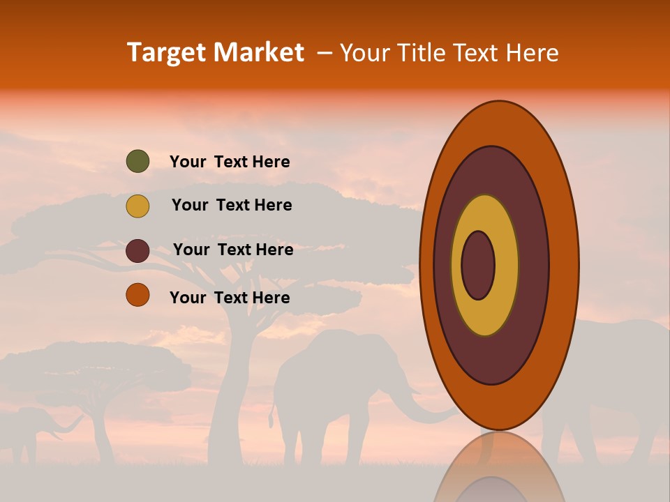Africa Desert Illustrations PowerPoint Template