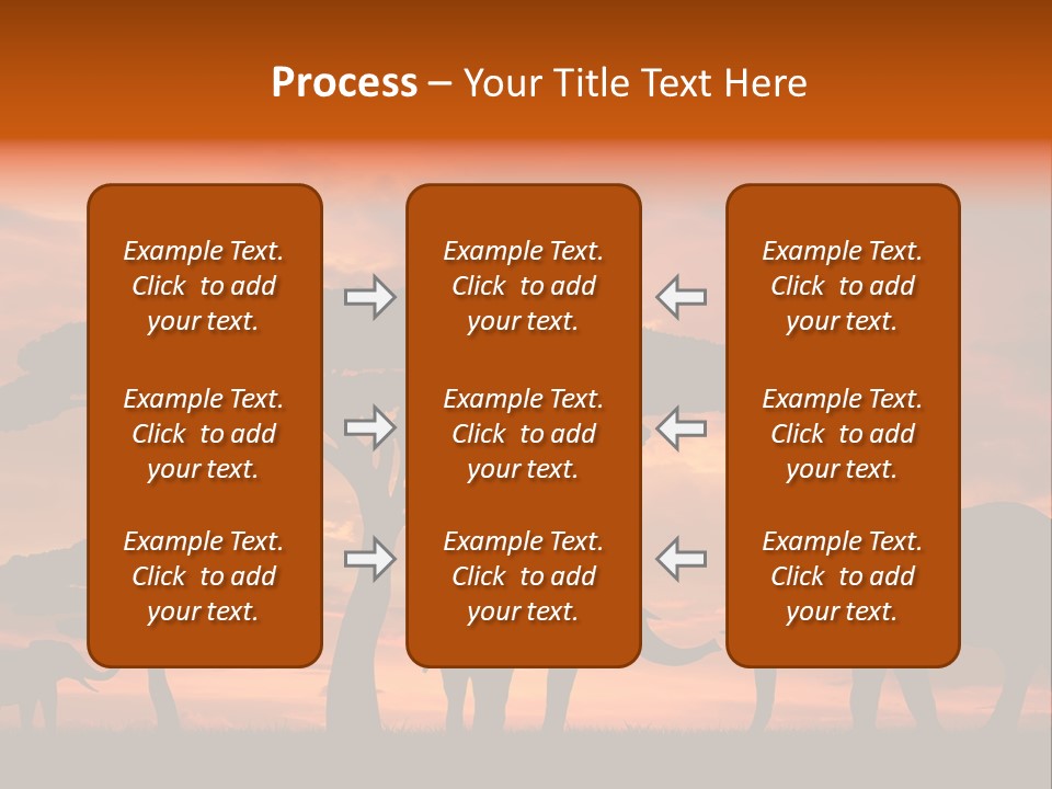 Africa Desert Illustrations PowerPoint Template