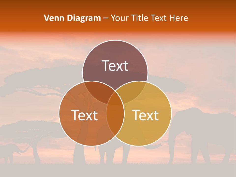 Africa Desert Illustrations PowerPoint Template