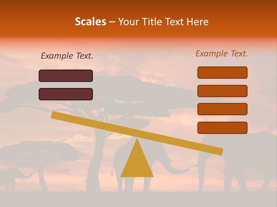 Africa Desert Illustrations PowerPoint Template
