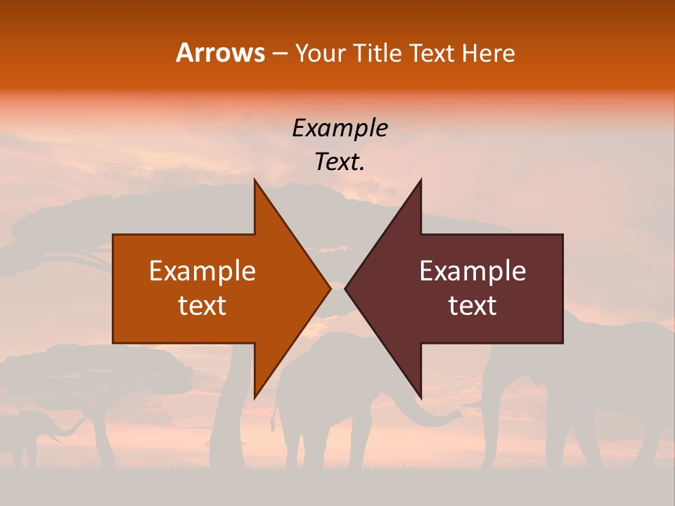 Africa Desert Illustrations PowerPoint Template