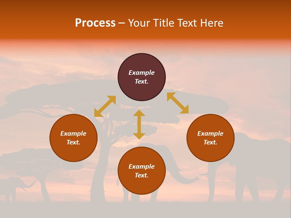 Africa Desert Illustrations PowerPoint Template