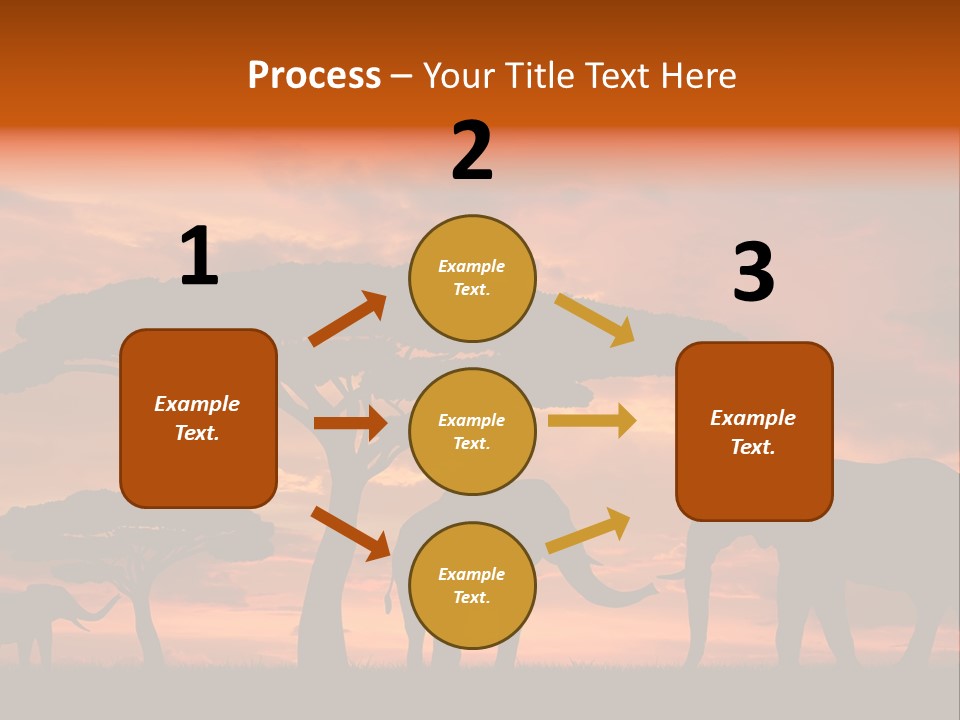 Africa Desert Illustrations PowerPoint Template