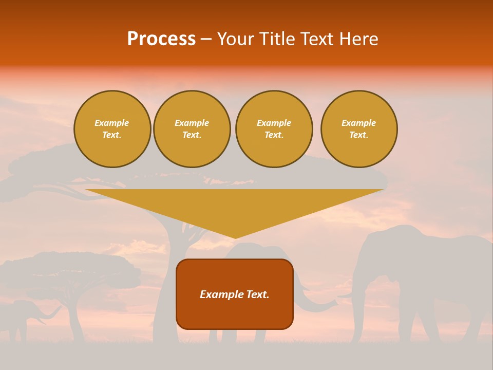 Africa Desert Illustrations PowerPoint Template