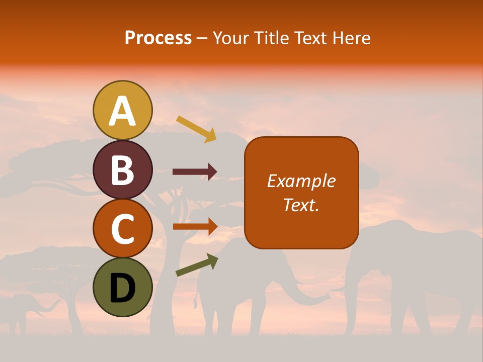 Africa Desert Illustrations PowerPoint Template