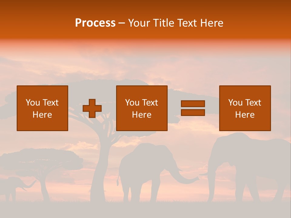 Africa Desert Illustrations PowerPoint Template