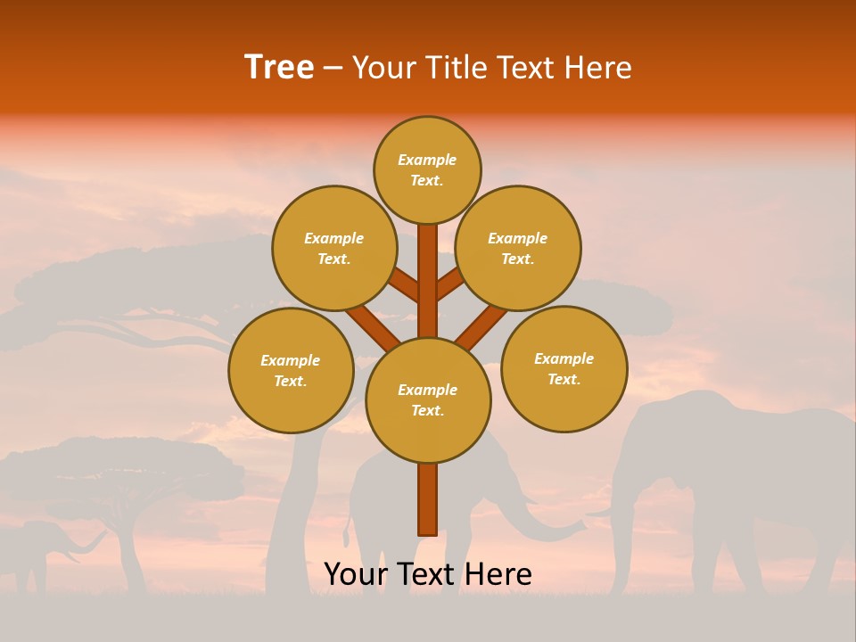 Africa Desert Illustrations PowerPoint Template