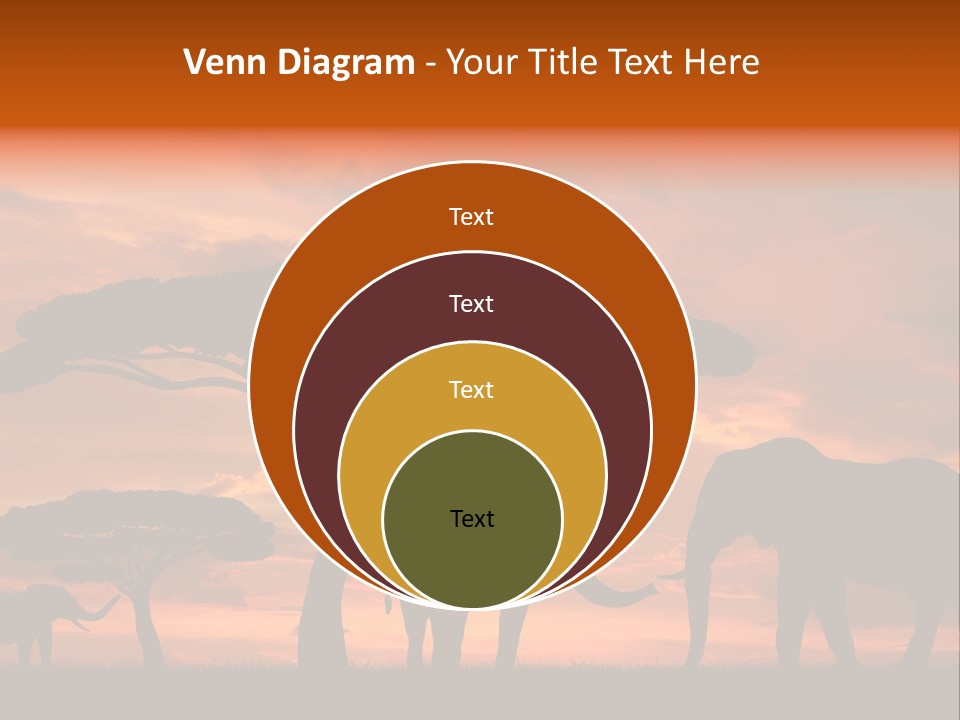 Africa Desert Illustrations PowerPoint Template