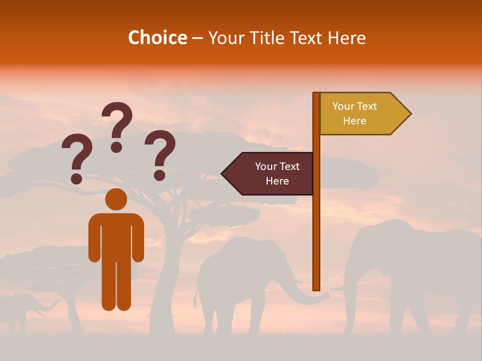 Africa Desert Illustrations PowerPoint Template