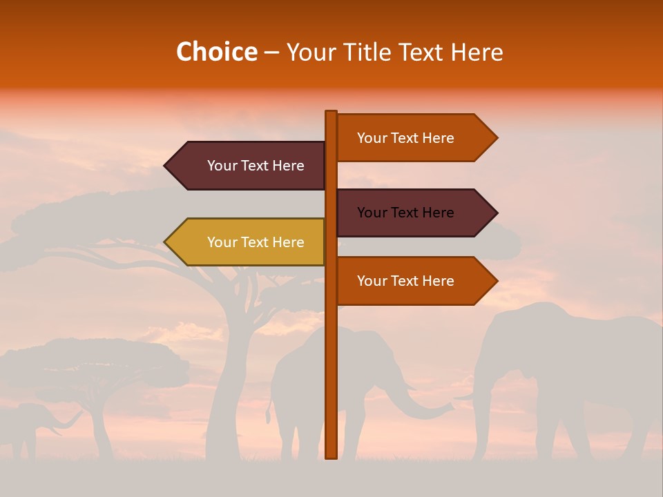 Africa Desert Illustrations PowerPoint Template