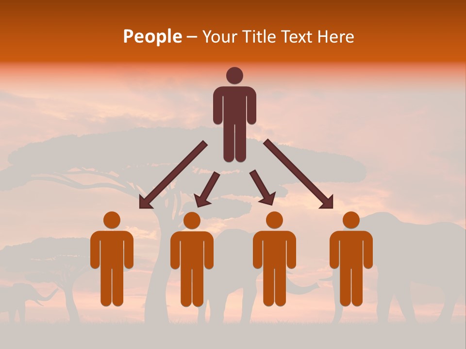 Africa Desert Illustrations PowerPoint Template