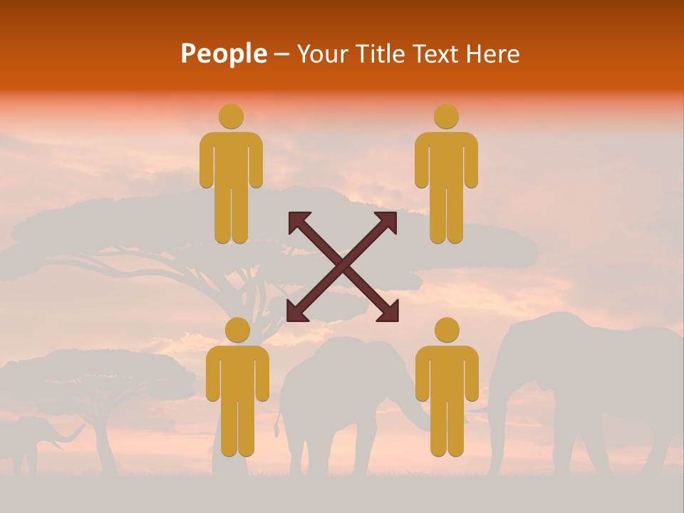 Africa Desert Illustrations PowerPoint Template