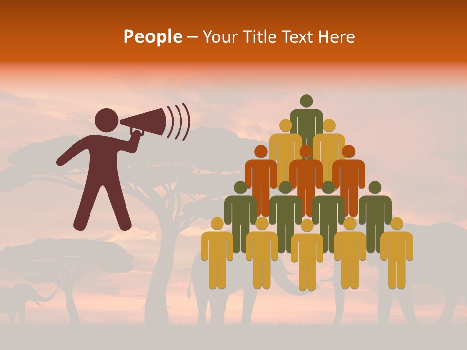 Africa Desert Illustrations PowerPoint Template