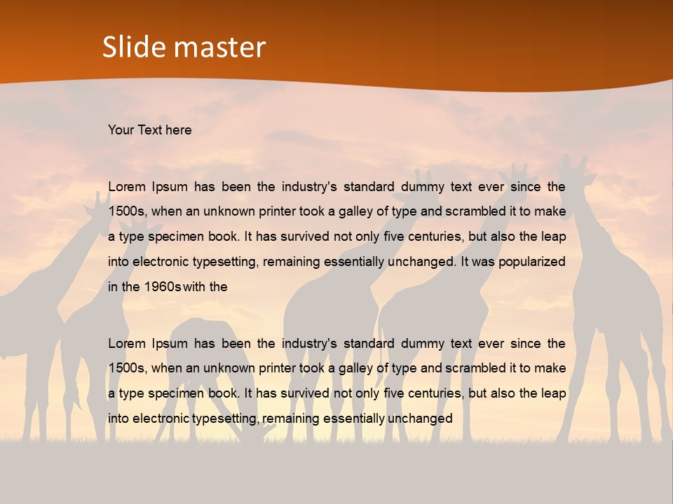 Nationals Kenya Wild PowerPoint Template