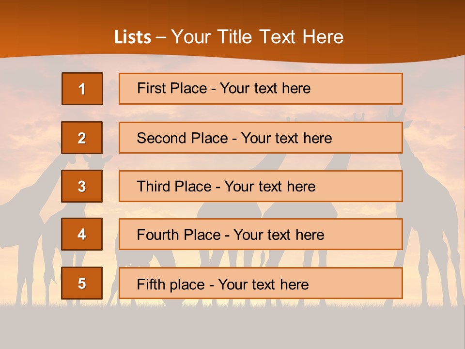 Nationals Kenya Wild PowerPoint Template